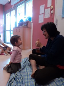 En situation de projet dans une crèche de Tournefeuiile, 2014