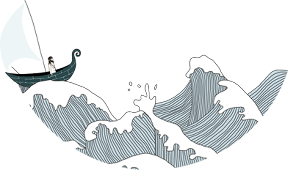 bateau-vagues